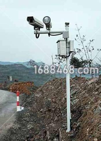 矿山道路安装雷达测速拍照系统案例