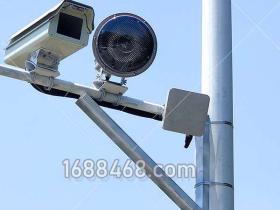 青岛某园区安装的雷达测速拍照系统
