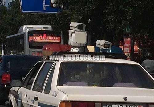 乌兰察布公安交警安装车顶式雷达测速仪