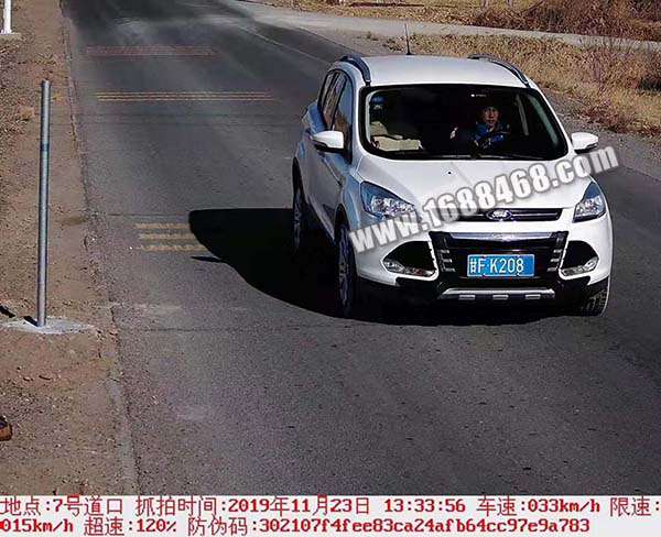 甘肃酒泉某部队安装车辆超速拍照系统
