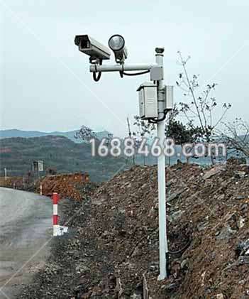矿山道路安装雷达测速拍照系统案例