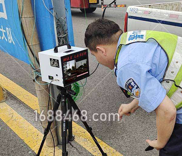 邢台市高速交警采用移动测速仪案例